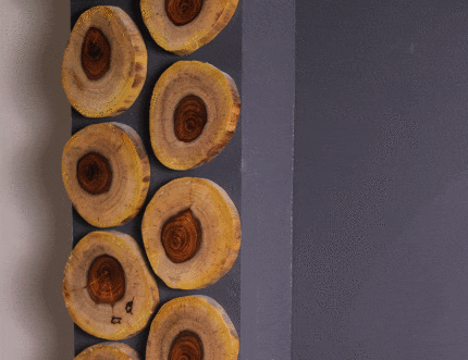 Natural wood wall W0001