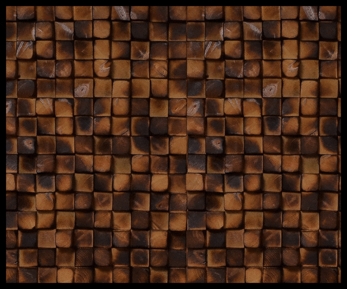 Natural wood wall W0002